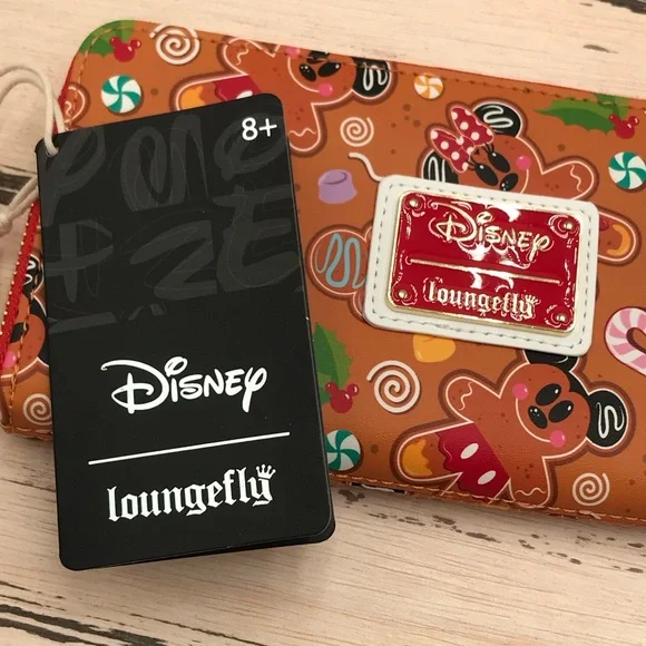 Disney LoungeFly Ginger Bread Backpack & Wallet - Picture 11 of 14